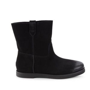 NWOB UGG Josefene Size 7 Black Suede Leather Boots